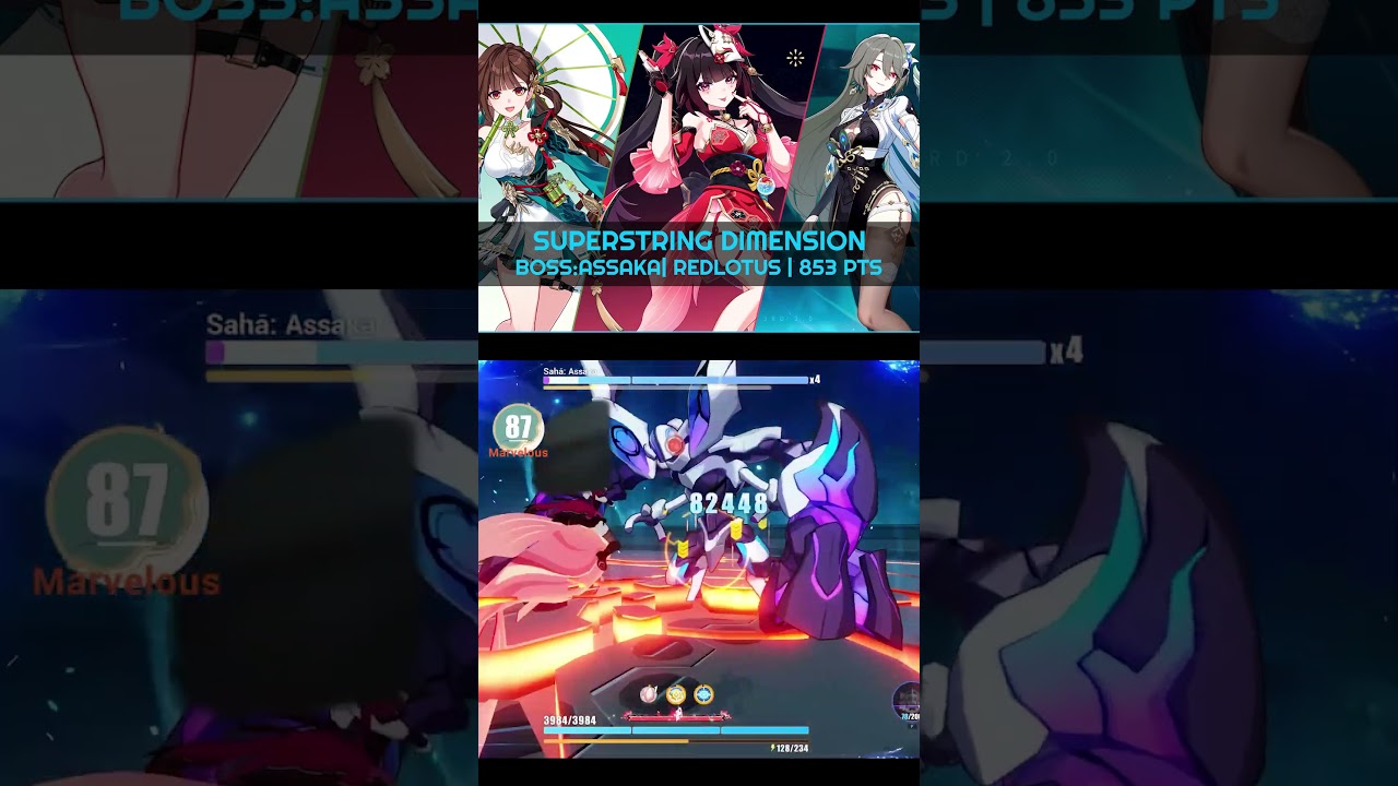 Boss Assaka 853pts #shorts #honkaiimpact3rd #honkai #gameshorts #recommended #рекомендации