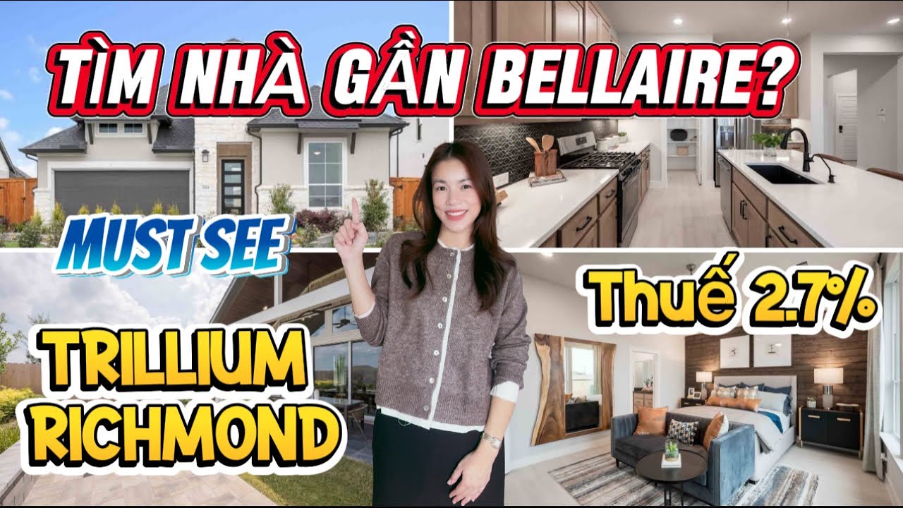 NN242✨TÌM NHÀ GẦN BELLAIRE HOUSTON? BẠN NÊN XEM QUA TRILLIUM - RICHMOND 77407