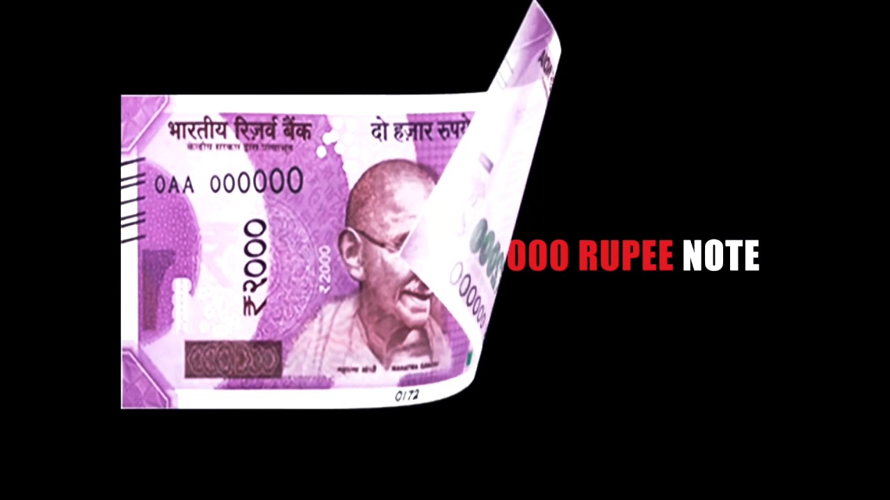 Indian 2000 rupee note security features 2016 - de monetization by modi