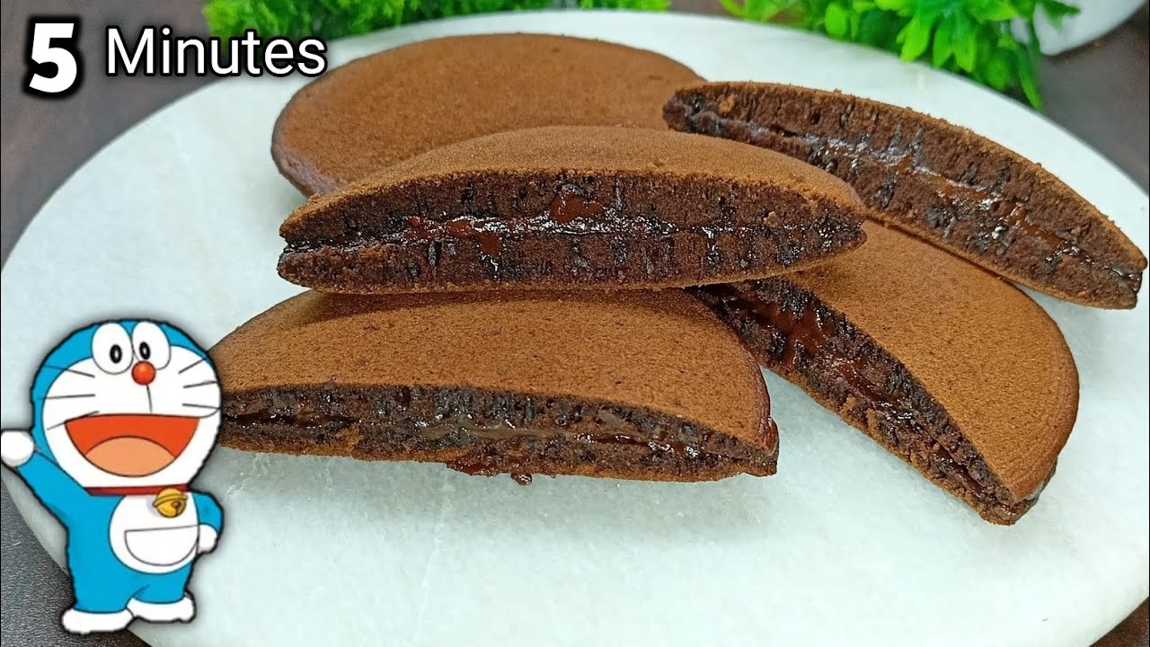 5 Minutes Chocolate Dora Cake | Kid's Favorite Dora Cakes | Dorayaki /Dora Pancakes | Easy Recipe