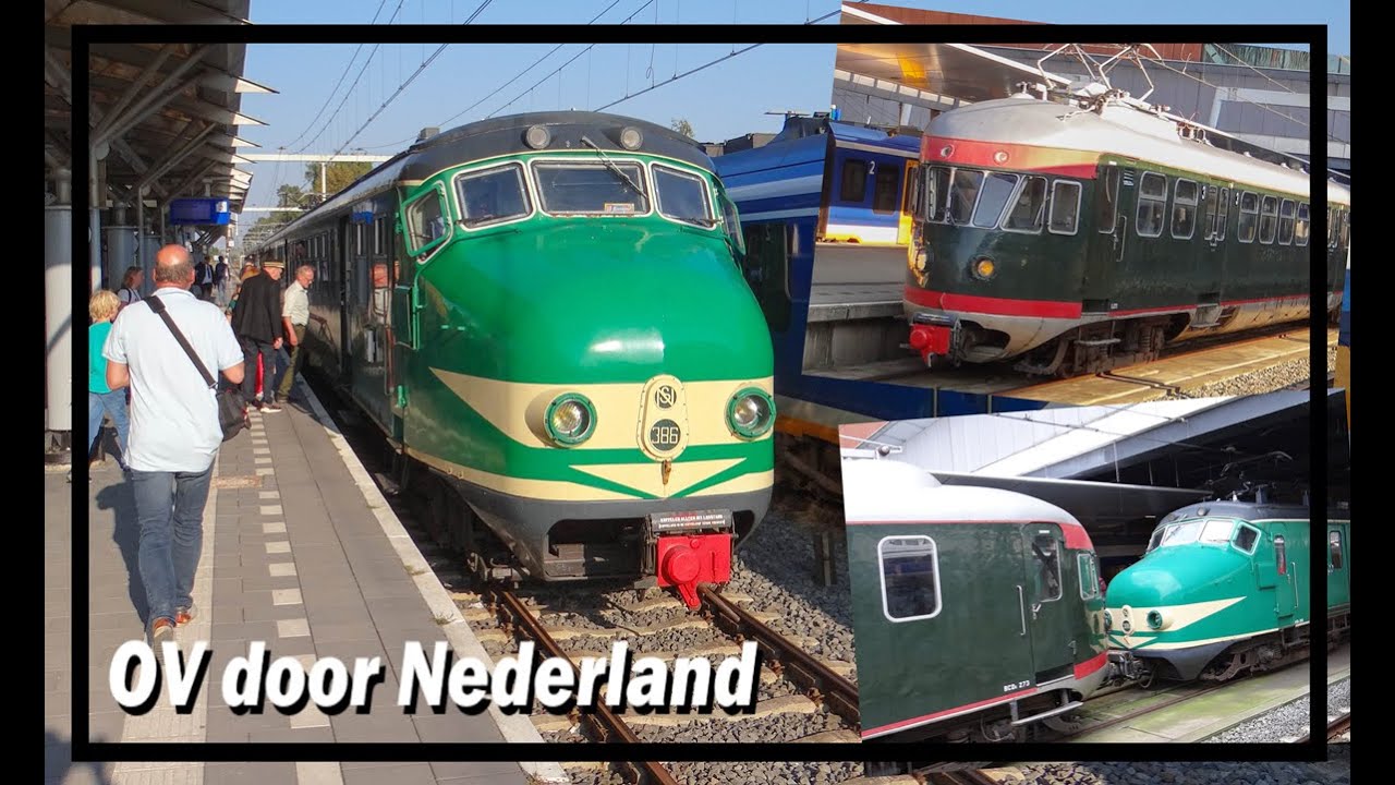 Historische treinen (Hondekop & Muizeneus / Mat'54 & Mat'46) Utrecht CS - Spoorwegmuseum