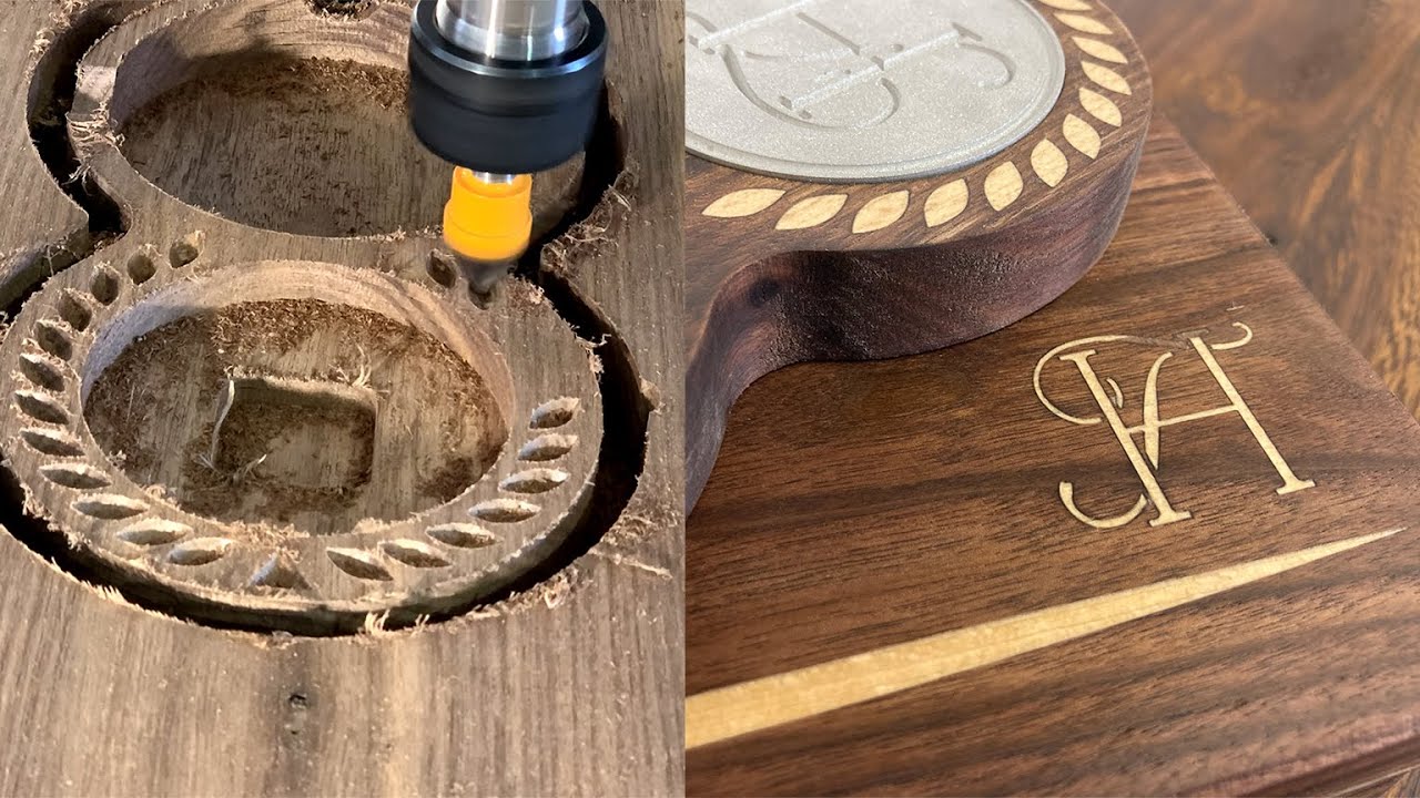 How I Made a Wooden Ashtray & Coaster - Satisfying Wood Carving