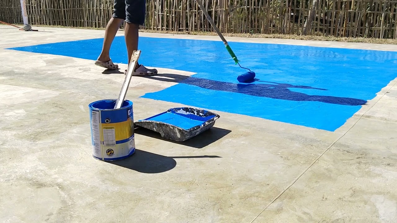Paano mag apply ng floor rubberized sa court or flooring