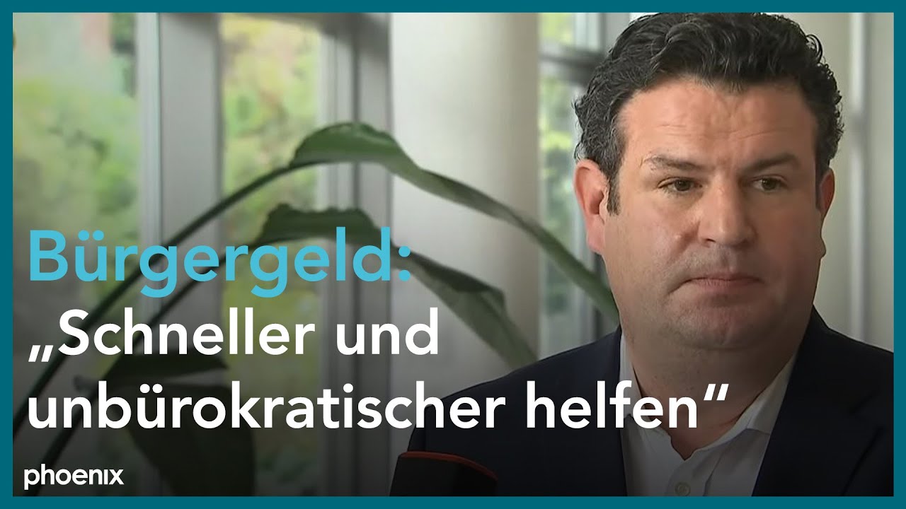Bürgergeld: Statement von Arbeitsminister Heil