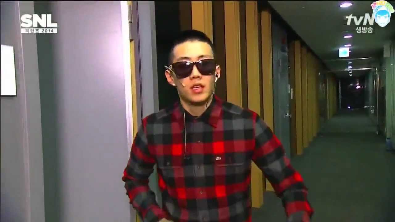 [ENG] 140301 SNL Korea S05E1 Opening - Blurred Lines by Jay Park
