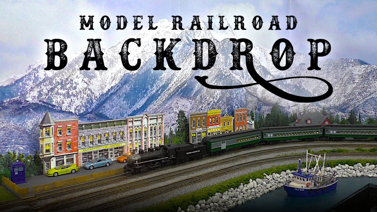 Installing a Model Railroad Backdrop