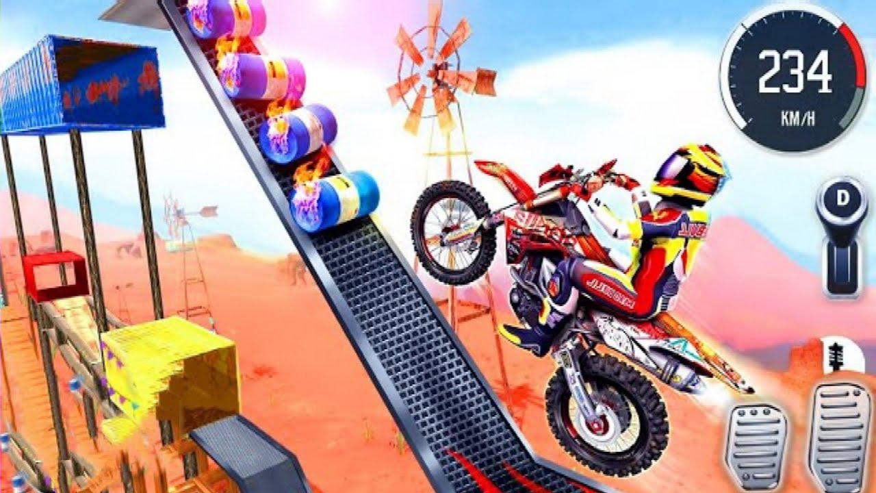 IMPOSSIBLE MOTOR BIKE STUNTS 3D ANDROID GAME PLAY #Motorcycle Wala Game #Best Bike Games 2022