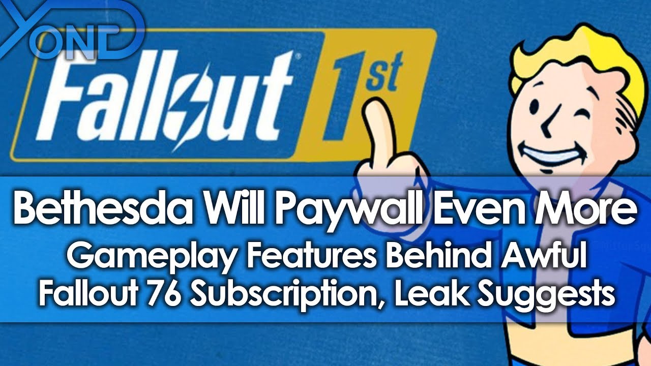 Bethseda Will Paywall Even More Gameplay Features Behind Fallout 76 Subscription, Leak Suggests