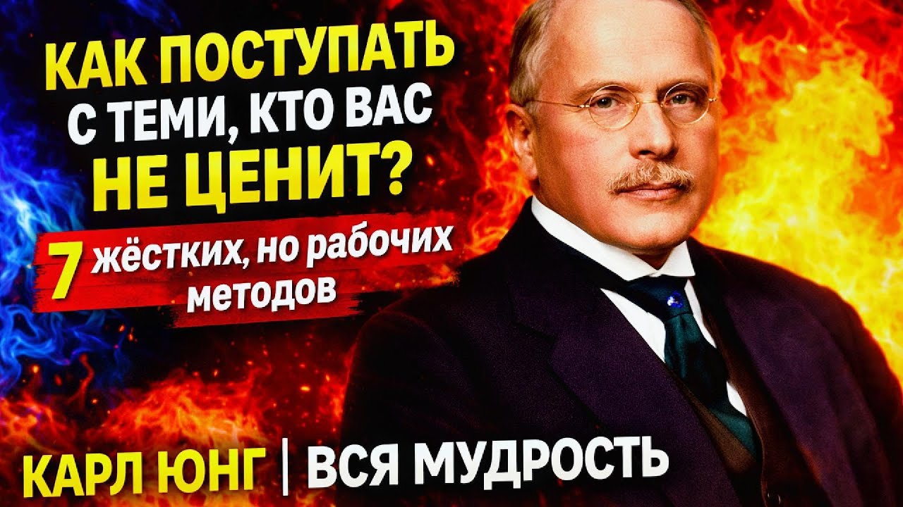 Как поступать с теми, кто вас не ценит? 7 жёстких, но рабочих методов - Карл Юнг #КарлЮнг