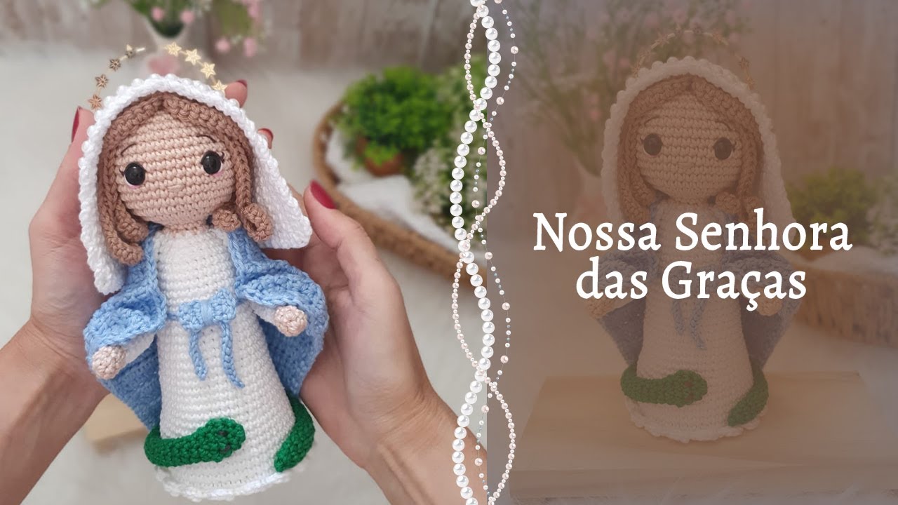 Nossa Senhora das Graças em Amigurumi