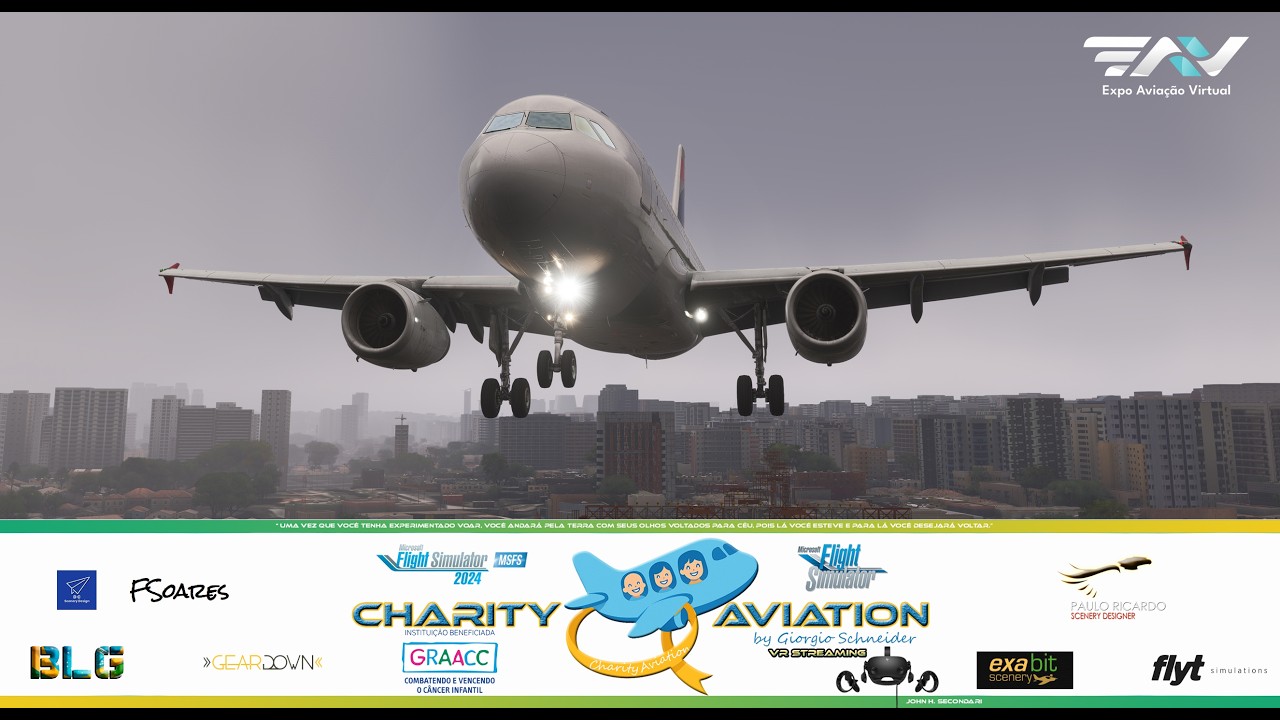 #msfs2024 EP627 - Bad weather in Rio and Sao Paulo #vatsim #vrgaming #fenixa320 #pmdg777