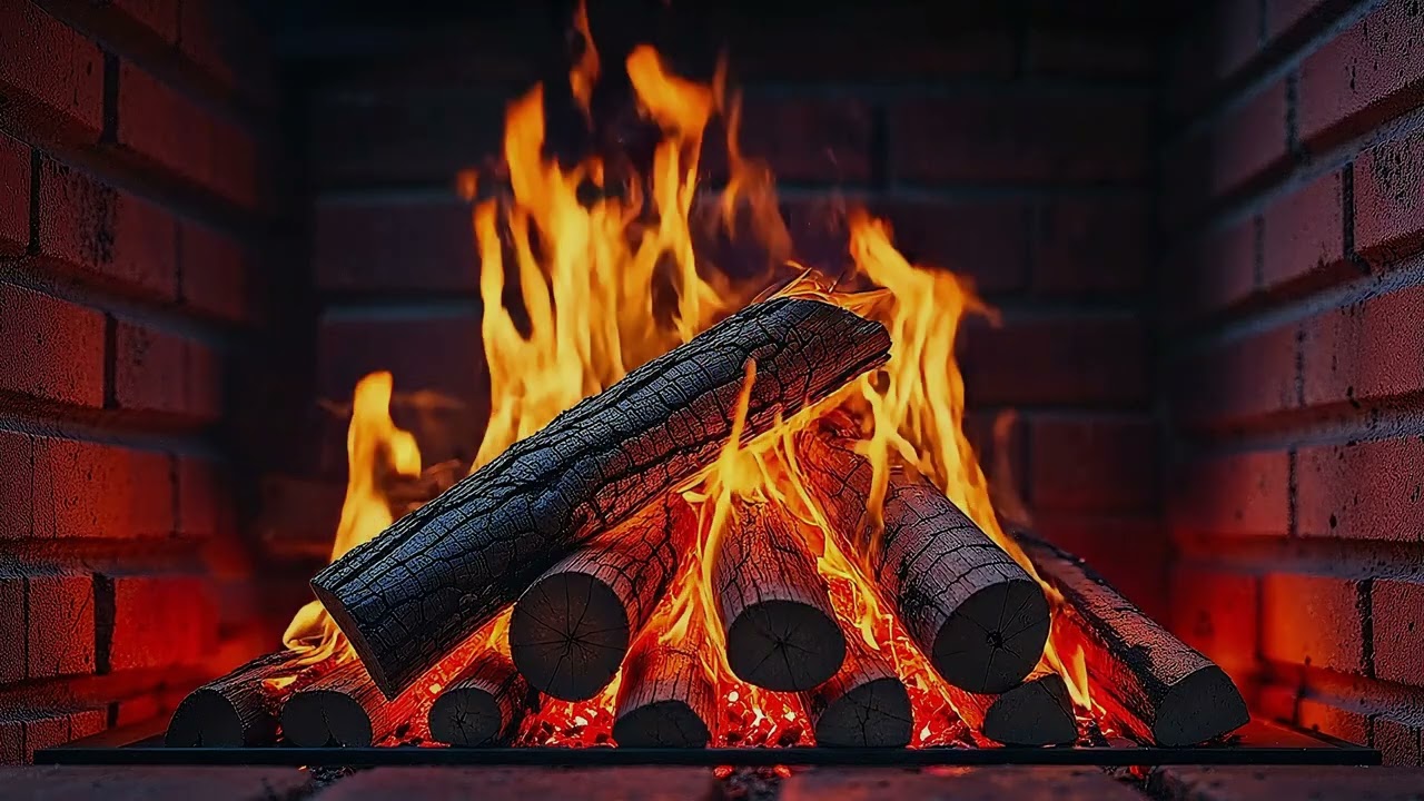 4K Fireplace Ambiance | Melt Away Stress and Find Deep Relaxation | ASMR Crackling Sounds