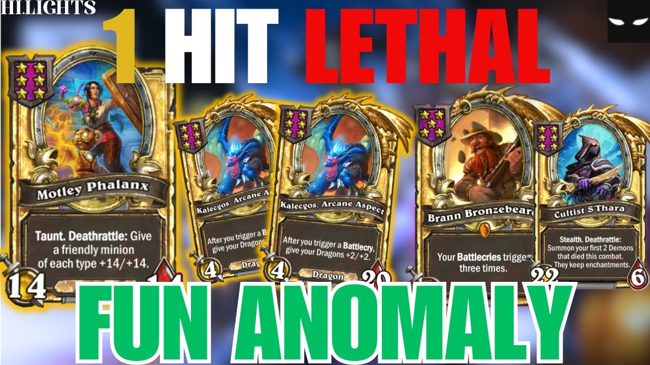 AUDIENCE CHOICE ANOMALY, 1 HIT LETHAL | HEARTHSTONE BATTLEGROUNDS