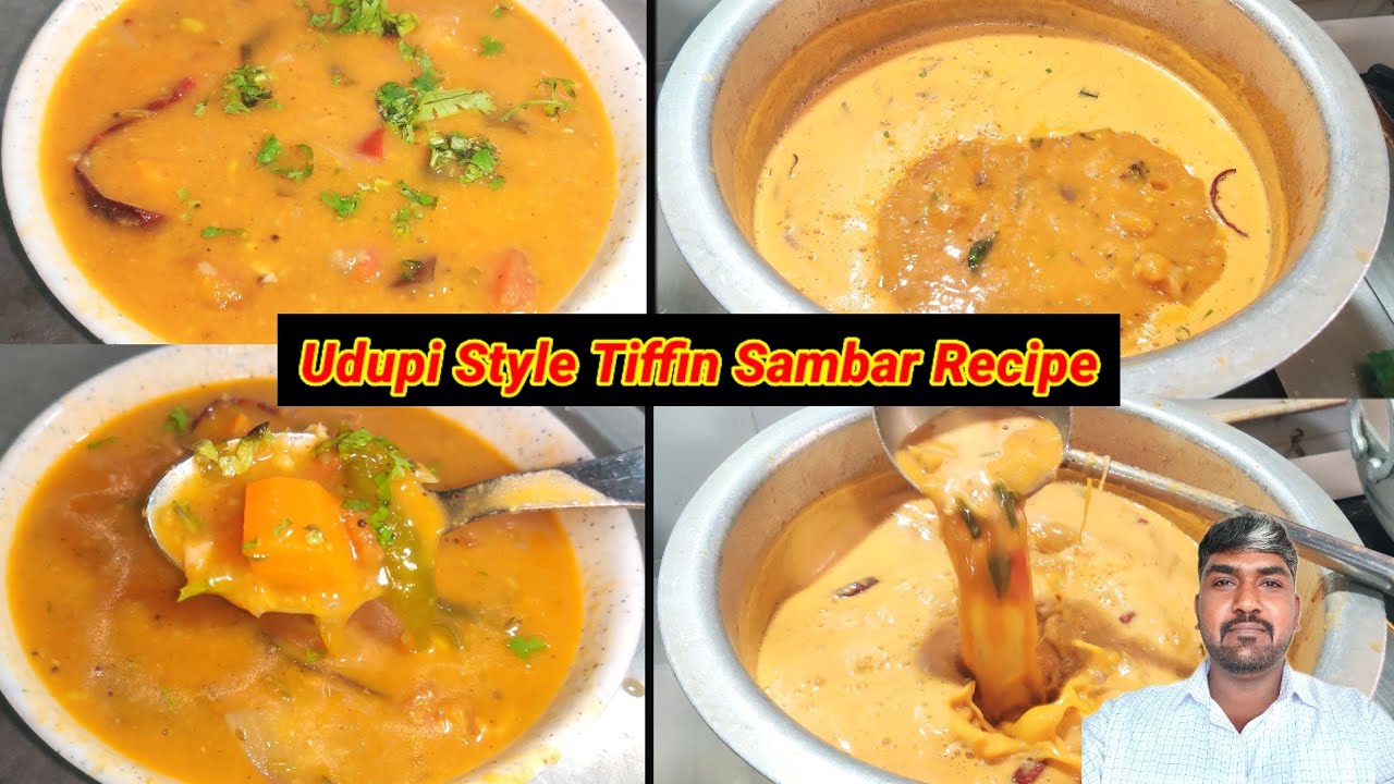 Udupi Style Tiffin Sambar Recipe | Karnataka Food Recipe in Tamil | Udupi Style Idli Dosa Sambar