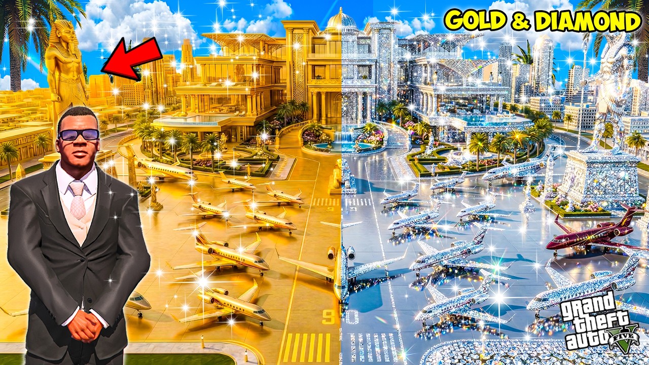 Franklin & Ironman Touch Anything Become Diamond & Gold With Avengers In GTA 5!