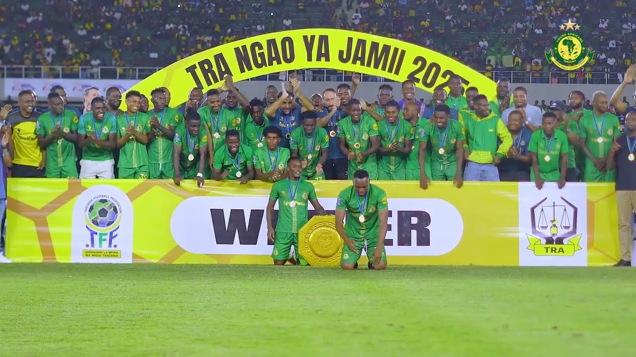 WACHEZAJI WALIVYOSHANGILIA UBINGWA WA NGAO YA JAMII BAADA YA KUMPIGA KICHWANI SIMBA SC KWA MKAPA