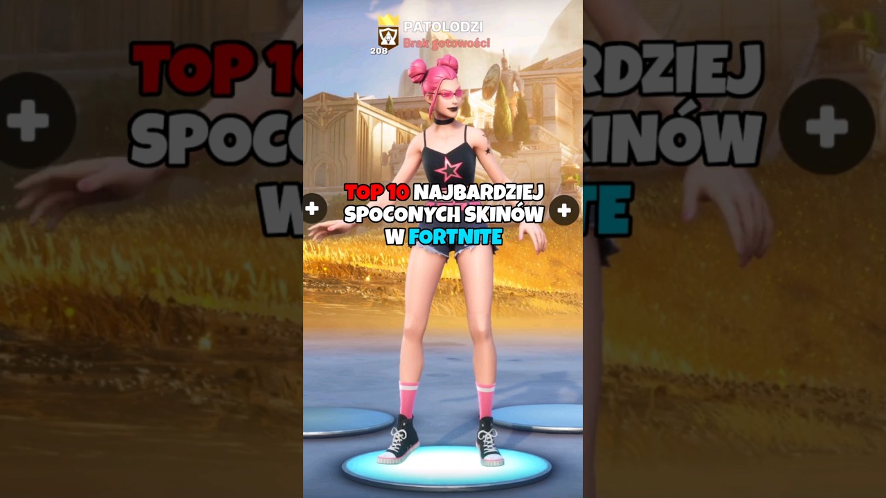 TOP 10 NAJBARDZIEJ SPOCONYCH SKIN&Oacute;W W FORTNITE! #fortnite