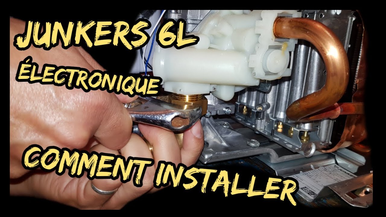 أجي تشوف كيفاش تركب شوفو جانكير Chauffe-eau Junker 6l Électronique  Comment installer