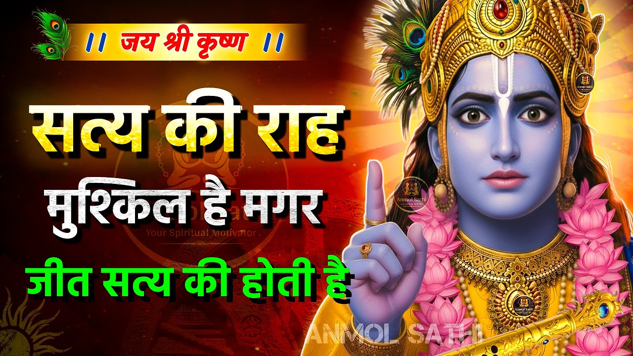 विजय हमेशा सत्य की ही होती है | Krishna Motivational Speech | Krishna Vani | Geeta Saar #anmolsathi