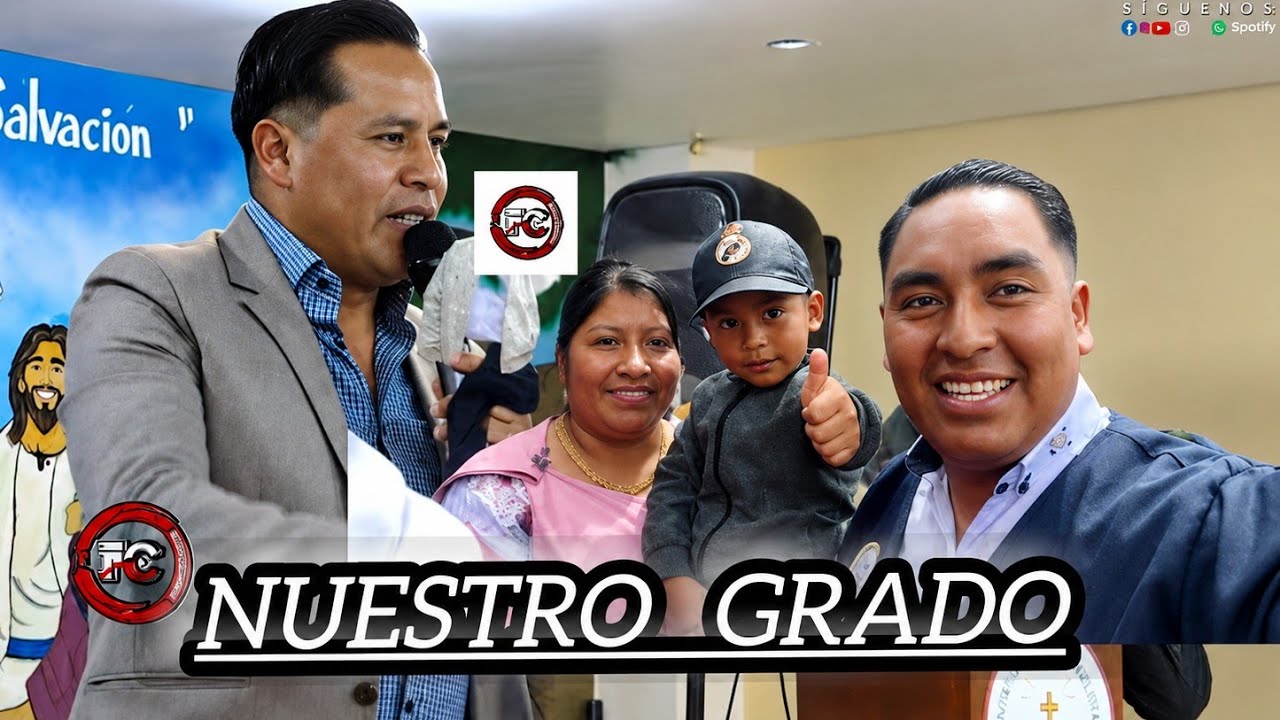  Culto de Acción de gracias por alcanzar un objetivo más hno  CESAR CAIZAGUNO:  LICENCIADO.