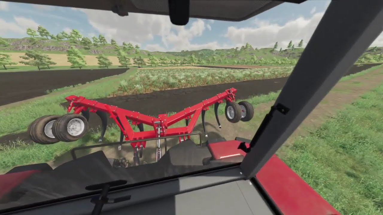 FS 22 vidéo cab view CASEIH MAGNUM  8950 au decompactage