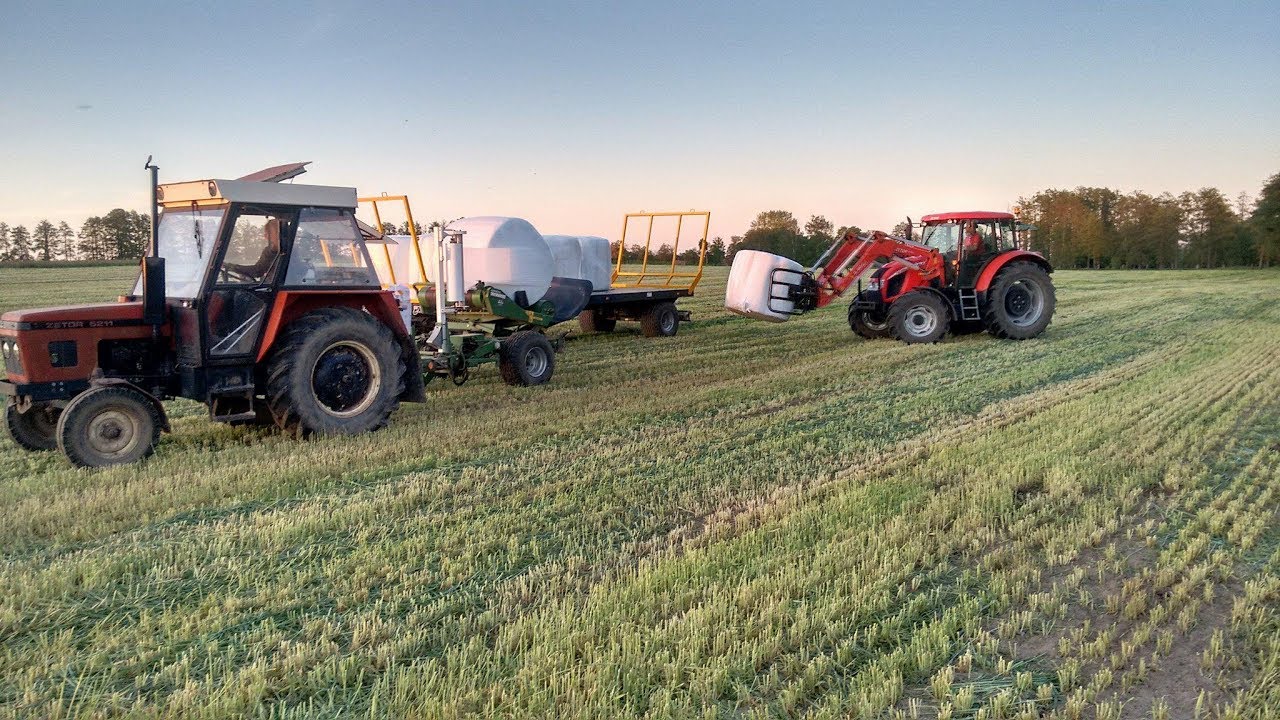 ☆Owijanie i zbieranie bel z żyta Żniwa 2018☆Zetor Forterra 115 Zetor 5211 Sipma Wielton☆Mercator60TV