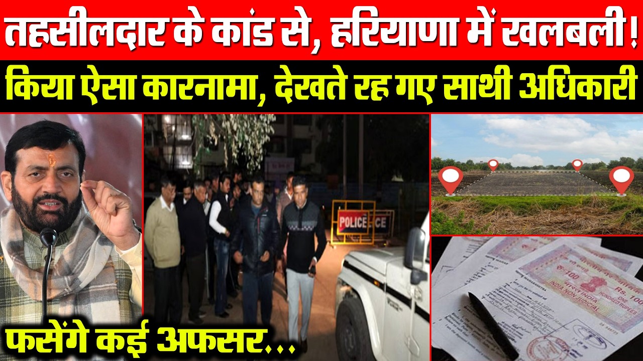 तहसीलदार के कांड से, हरियाणा में खलबली! किया ऐसा कारनामा, देखते रह गए साथी अधिकारी! फसेंगे कई अफसर?