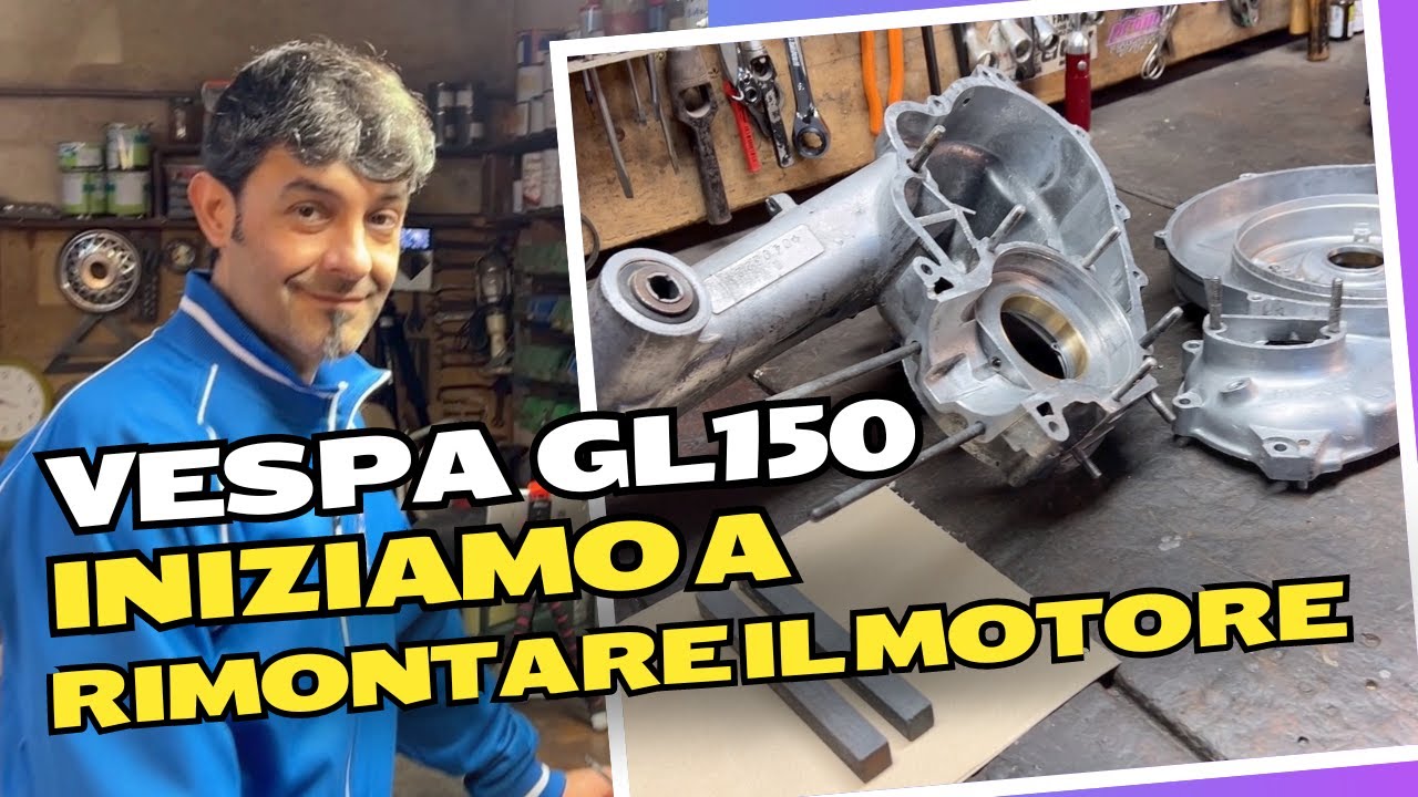 Vespa GL150 inizia il rimontaggio motore