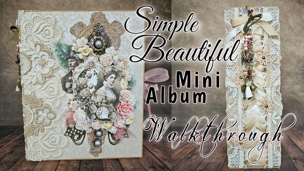 Simple Beautiful Mini Album Walkthrough ( alchemy of art paper collection )