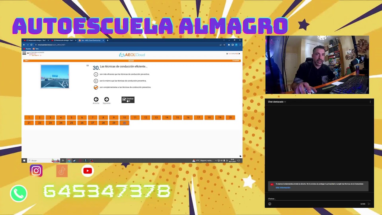 Haciendo tests en directo