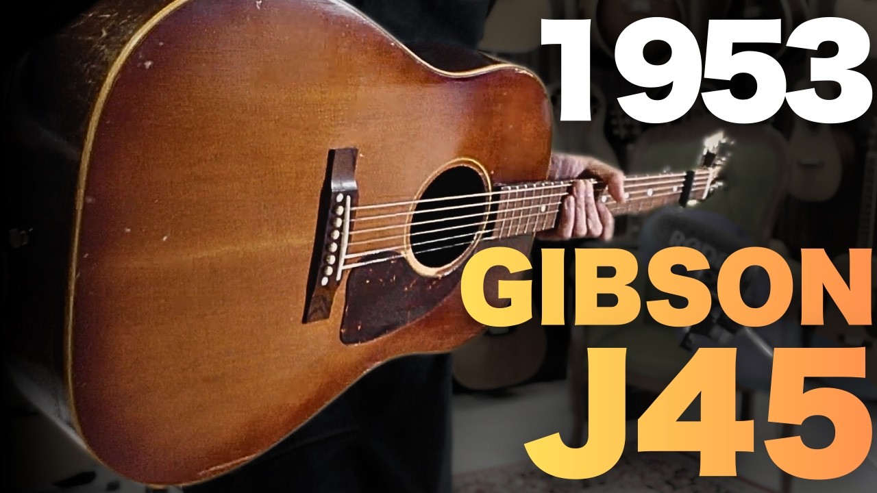 激渋！73年弾き込まれた渇いた音色が堪らない【Gibson J-45】1953年製（完全予約制 名古屋アコギ専門店 オットリーヤギター）
