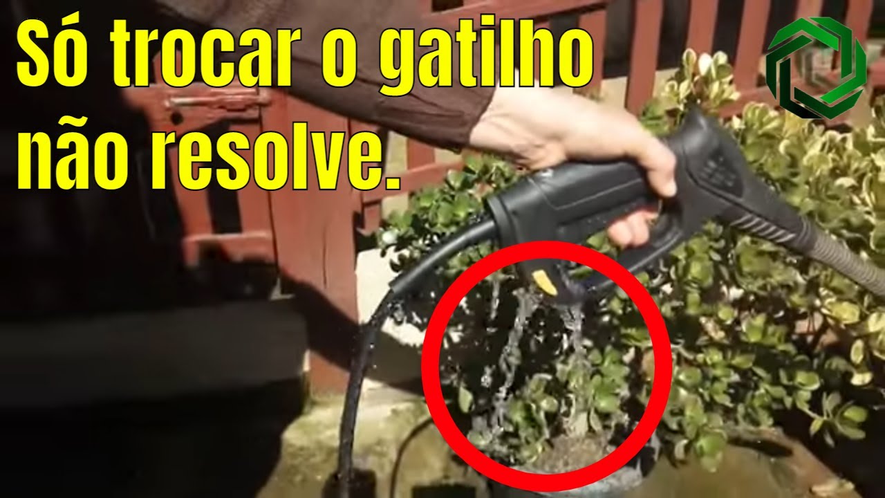 Lavadora não desliga e vaza no gatilho