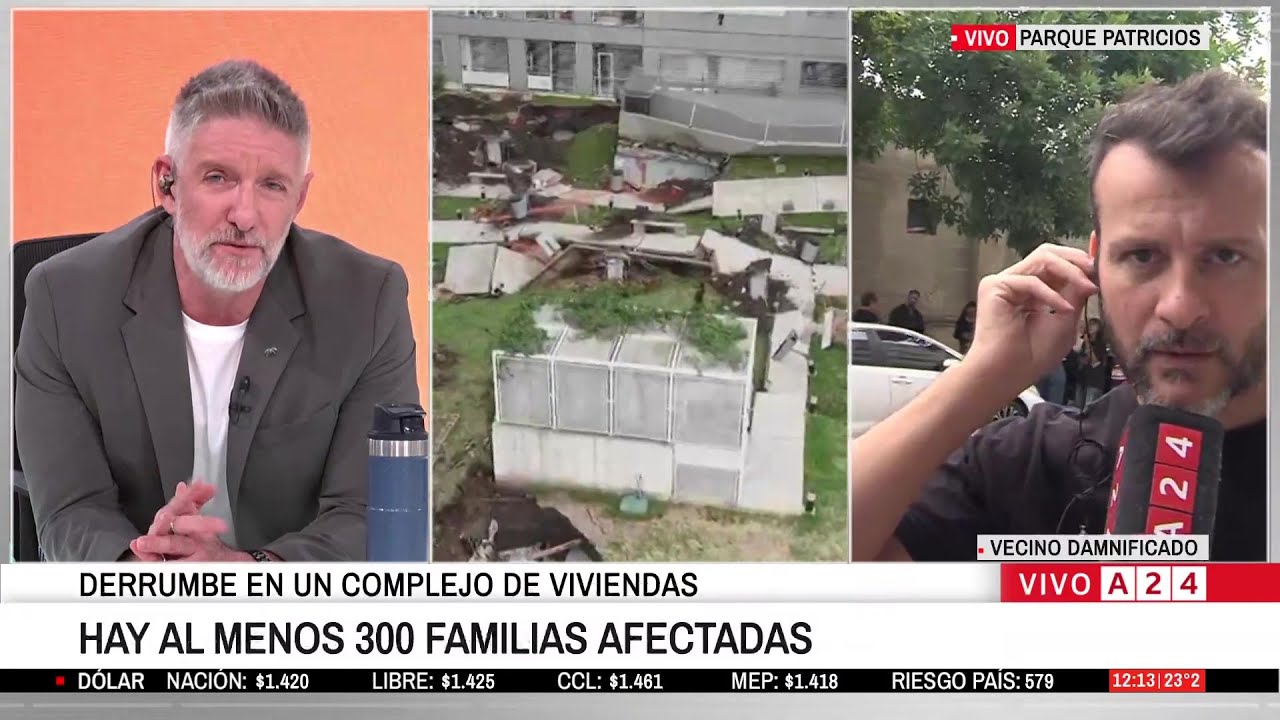 📢 DERRUMBE EN UN COMPLEJO DE VIVIENDAS PROCREAR EN PARQUE PATRICIOS: DESESPERACIÓN EN LOS VECINOS