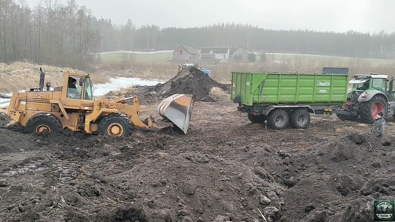 PIERWSZY DZIEŃ KOPANIA STAWU  CIĘŻKI SPRZĘT RUSZA
