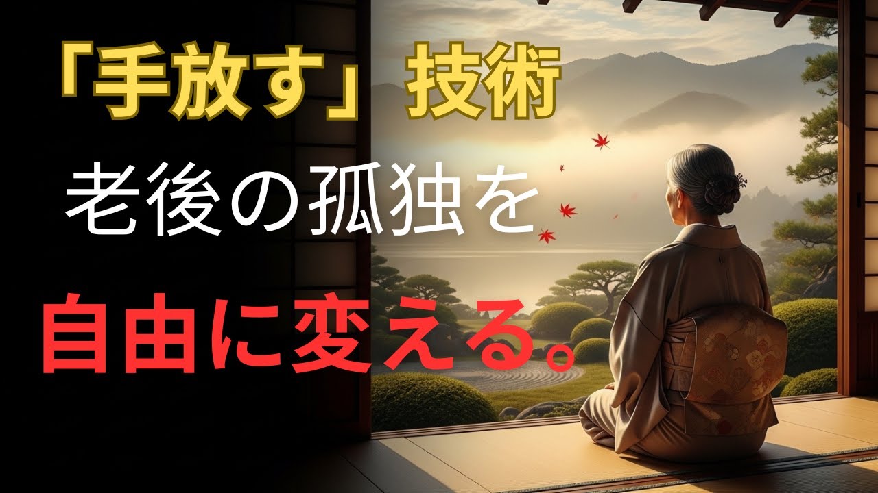 99%の人が知らない「手放す」力。老後の孤独を自由に変える唯一の方法