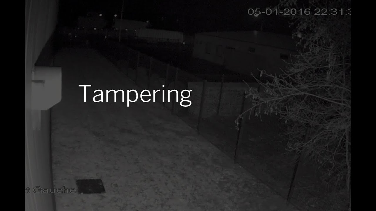 Alarm Activation when detecting Camera Tampering &middot; Perimeter Security
