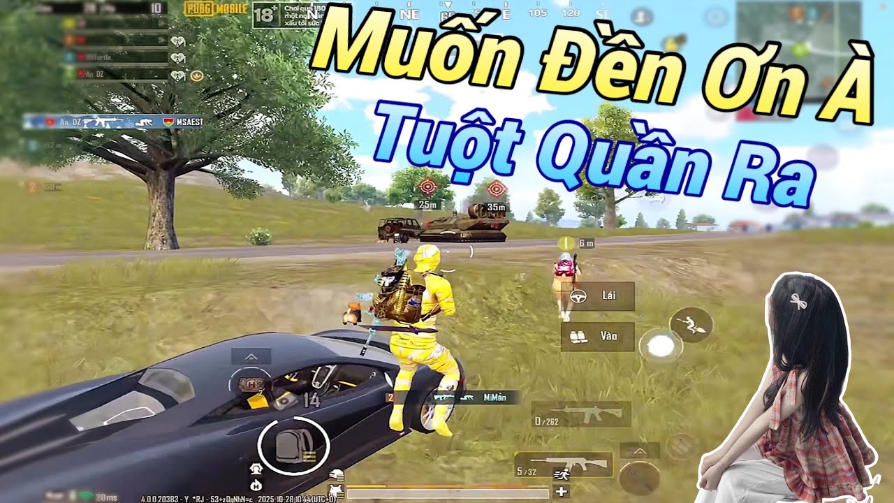 PUBG Mobile | Cú Trả Ơn Cứu Mạng Đi Vào Lòng Đất - Nữ Chỉ Huy Tài Năng 🤣