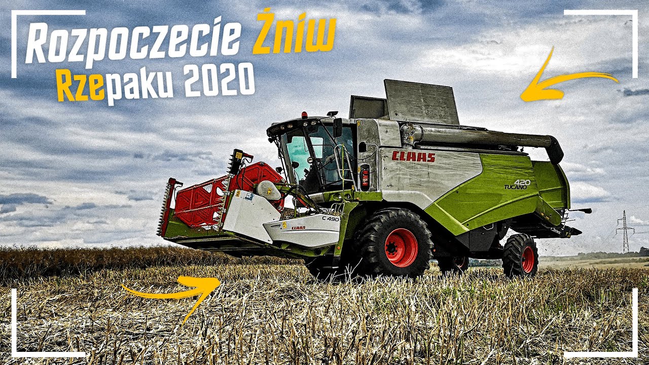 🔥 Żniwa Rzepaku 2020 🚜 Claas Tucano 420 & Claas Arion 510 😊
