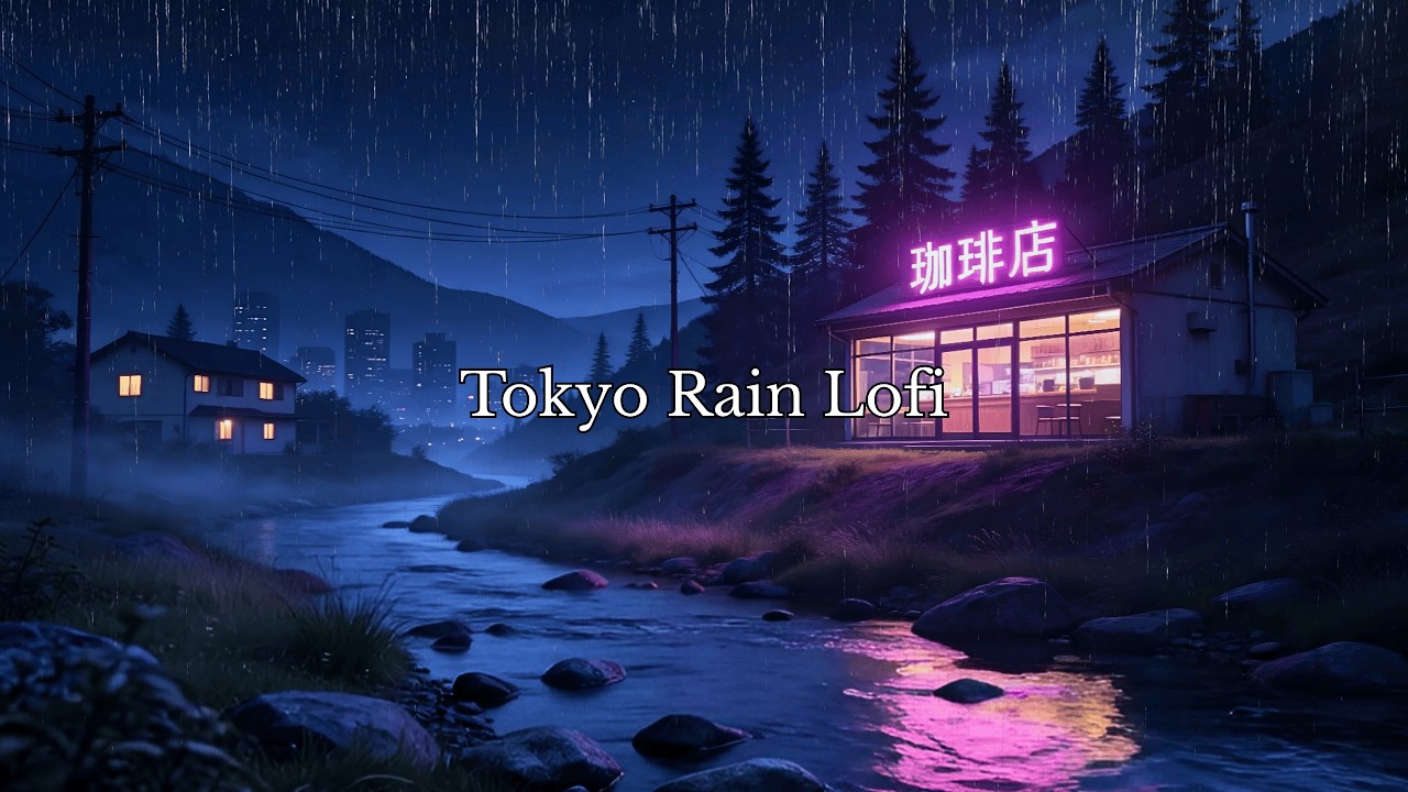 Tokyo Rain Lofi 🌧️ Nostalgic 80s 90s Study & Relax Mix