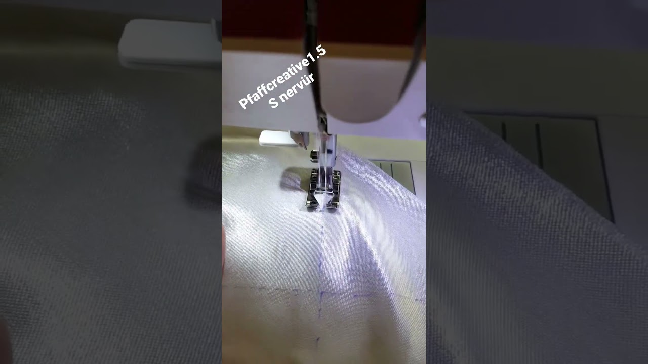 pfaffcreative1.5 ile s nervür yapımı