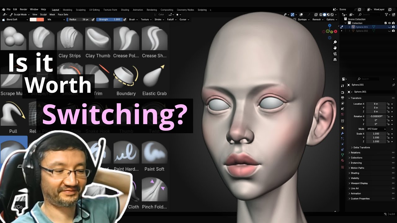 New Sculpting Tools in Blender 4.3 - What was changed?