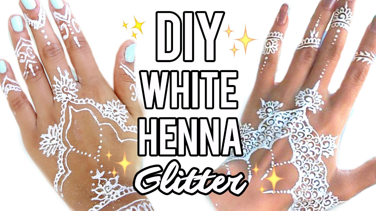 Beauty Busters: Poop or Woop? DIY White Henna + Glitter!