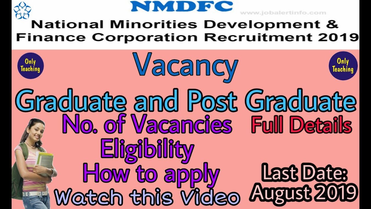 NMDFC Vacancies