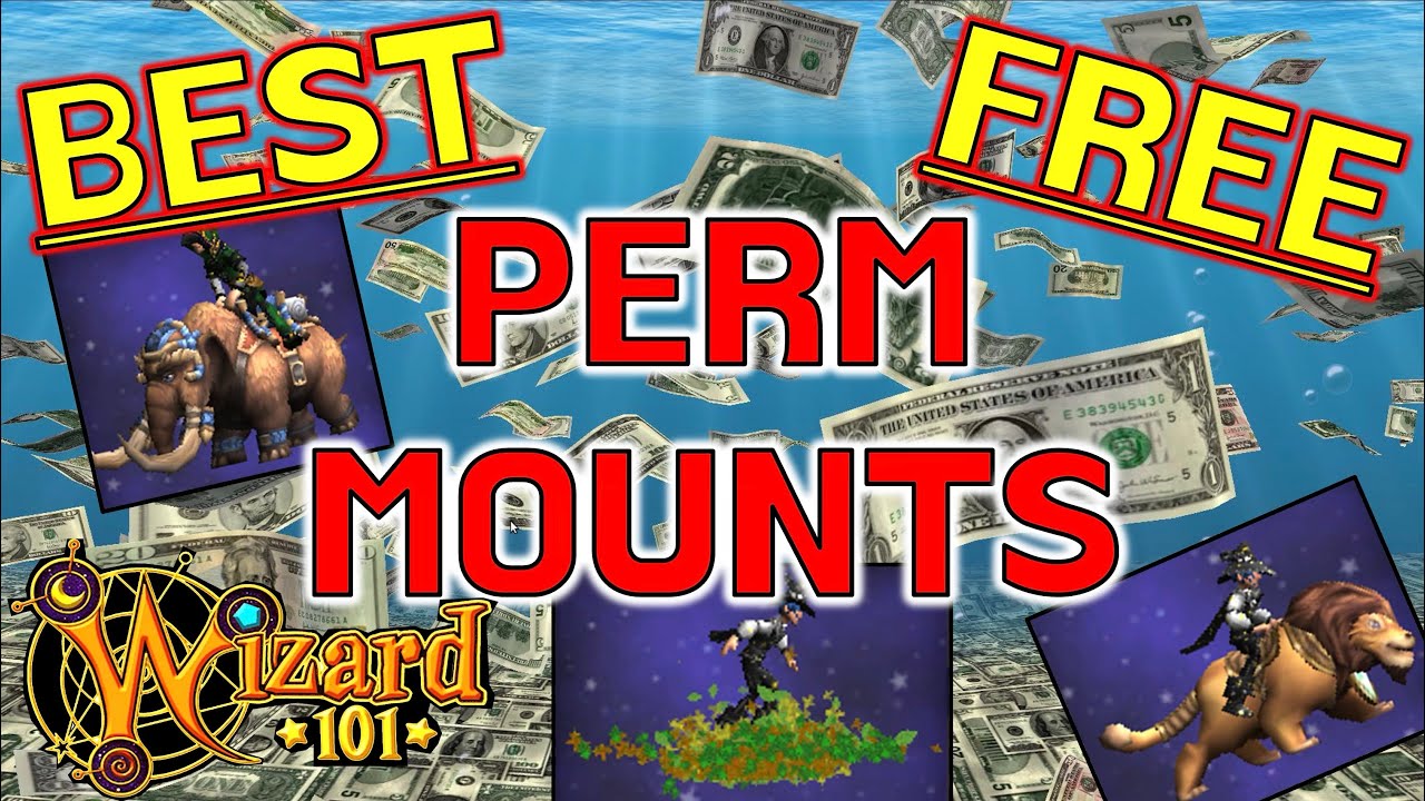 Wizard101 - Best FREE Permanent Mounts! (No Crowns)