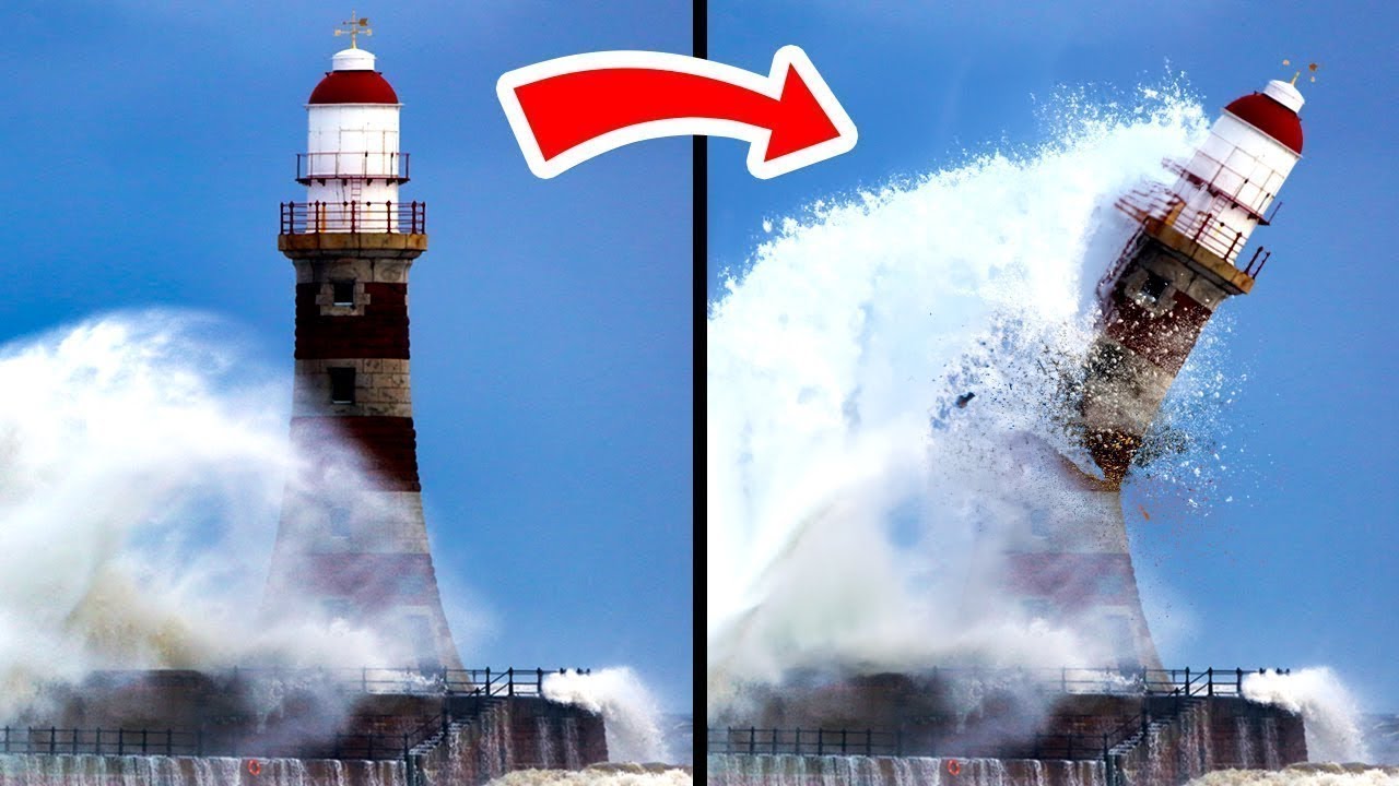 When Lighthouses Face Off Against Monster Waves