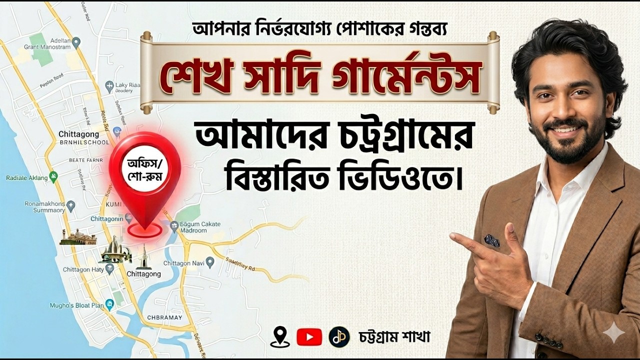 চট্রগ্রামের নতুন শো-রুমে চলে আসুন Sheikh Sadi Garments Limited