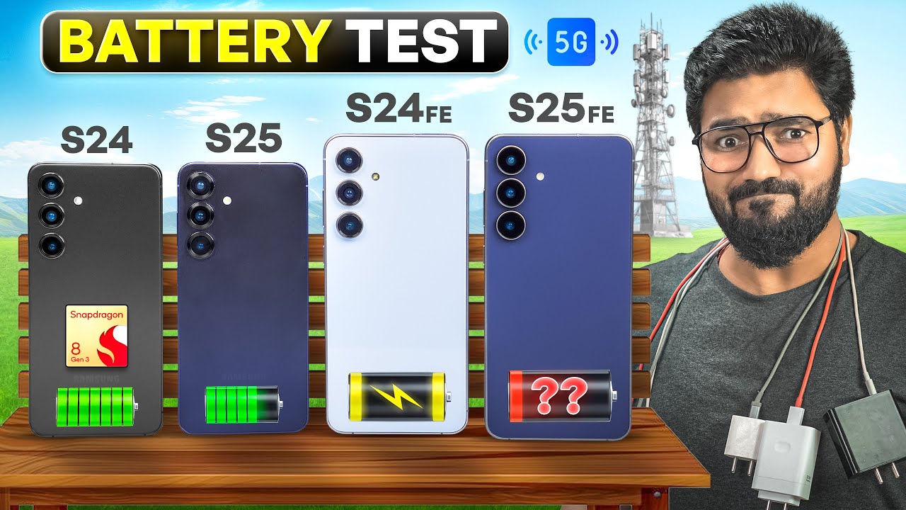 ULTIMATE Samsung S25 FE Outdoor 5G BATTERY DRAIN TEST !!!