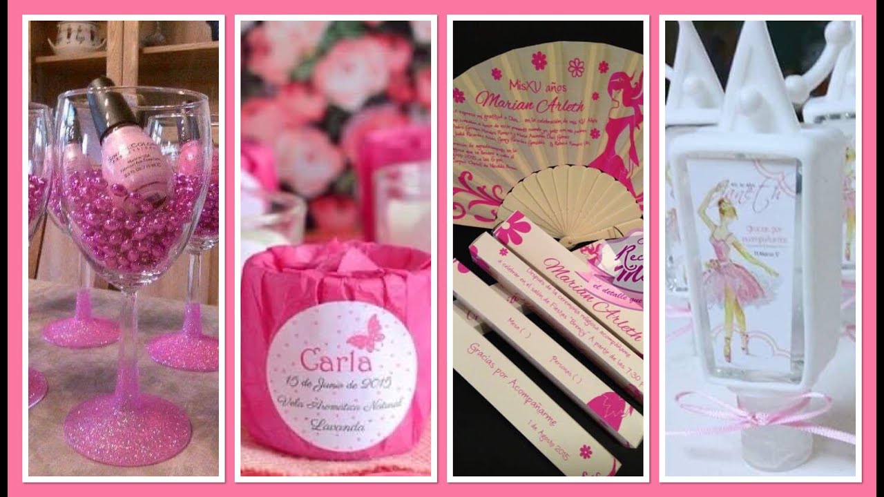 Hermosos Recuerdos de Quinceañera 🎀 regalitos