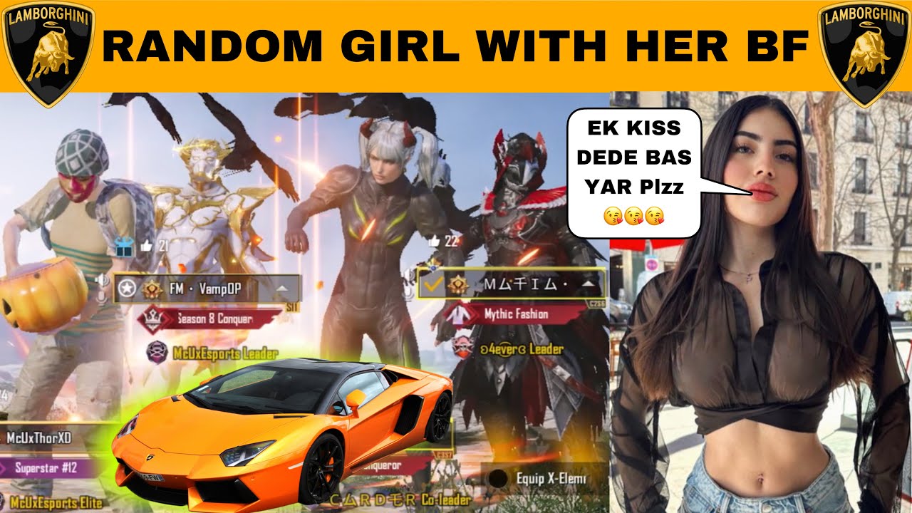 RANDOM RICH & CONQUEROR GIRL CHALLENGE ME FOR 30 KILLS WITH CHICKEN DINNER😍| #noobprank
