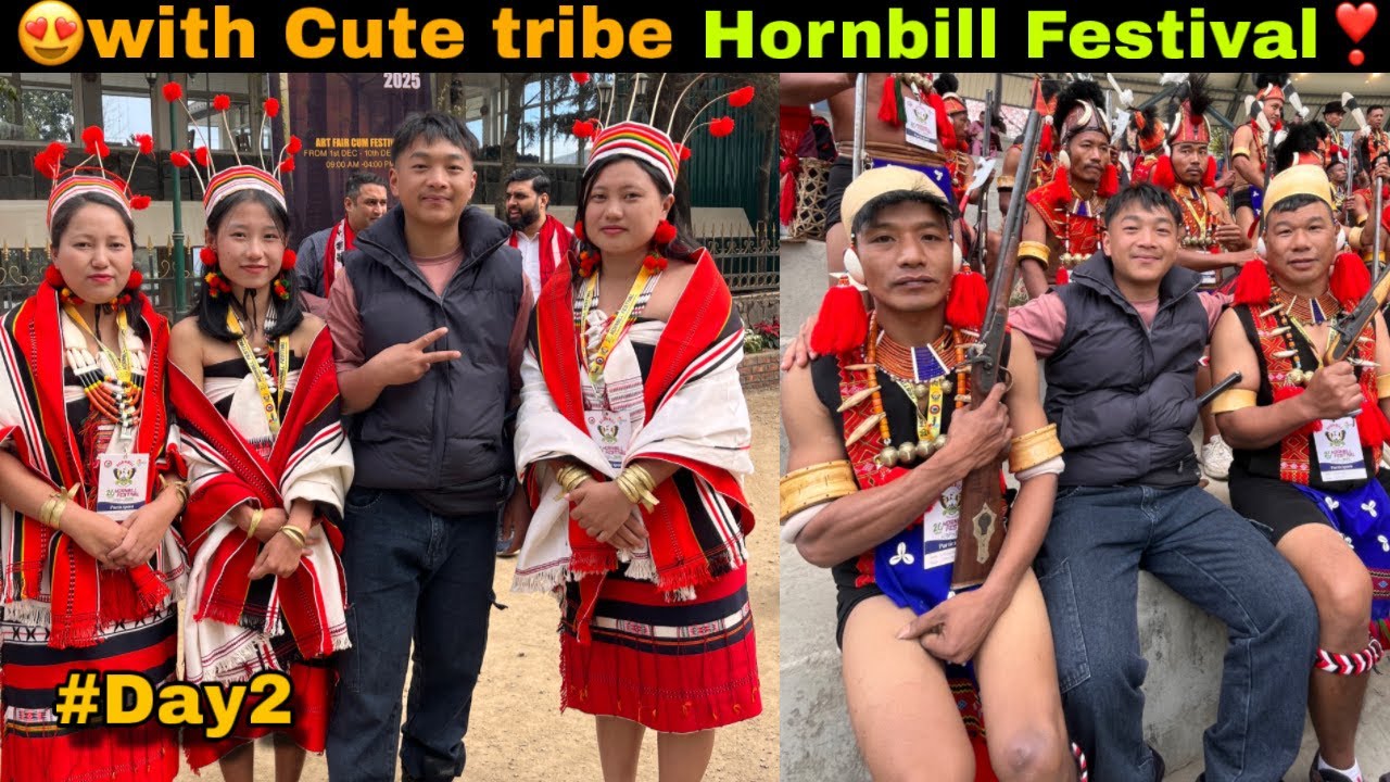 😍With Cutes Tribe Hornbill Festival 2025 😱Second Day // Crazy Exprince || B Crazy Day2❣️